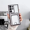 Transparent Card Slot Holder Case For Samsung Galaxy S25 S24 S23 S22 S21 S20 Ultra Plus FE Wallet Case For Samsung Note 20 Ultra 1