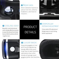 VR Shinecon 6.0 Headphone Version 3D Virtual Reality Stereo Helmet VR Headset with Remote Control for IOS Android - Image 4