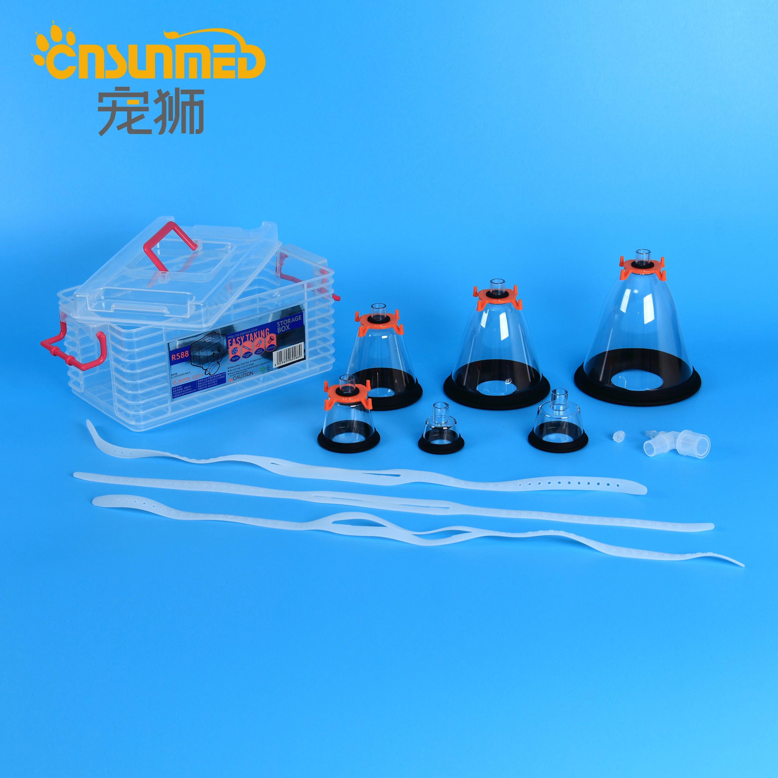 Veterinary Anesthesia Masks Set Pet Surgical 6pcs/set