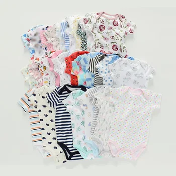 1-2 Pezzi Body per Neonati, Tutina Estiva per Bambini/e, Abbigliamento 0-12 Mesi, Vestiti Morbidi e Aderenti per Neonati