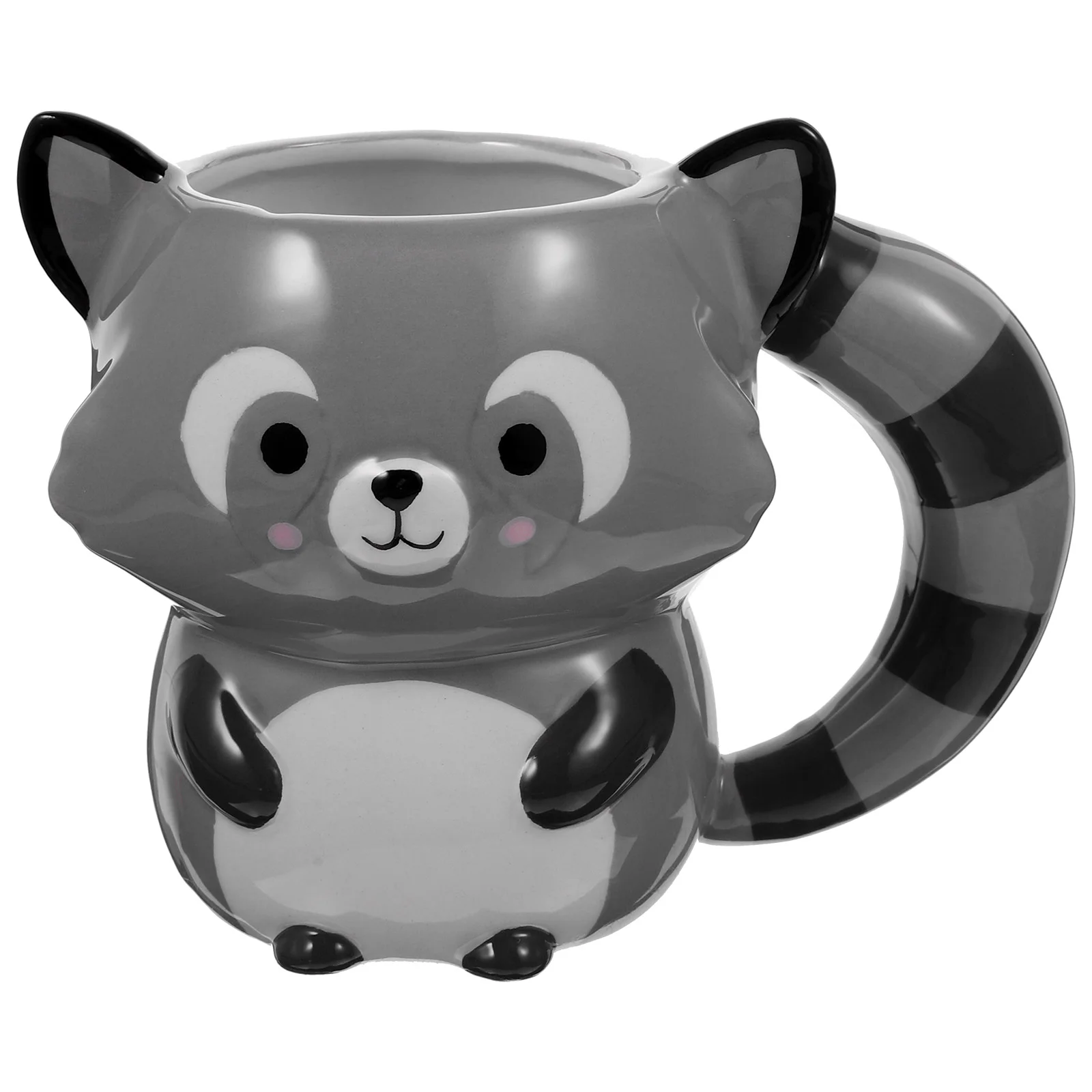 

Ceramic Cup Ceramic Gift Cup Animal Raccoon Ceramic Cup Ceramic Drink Cup Tea Coffee Mug