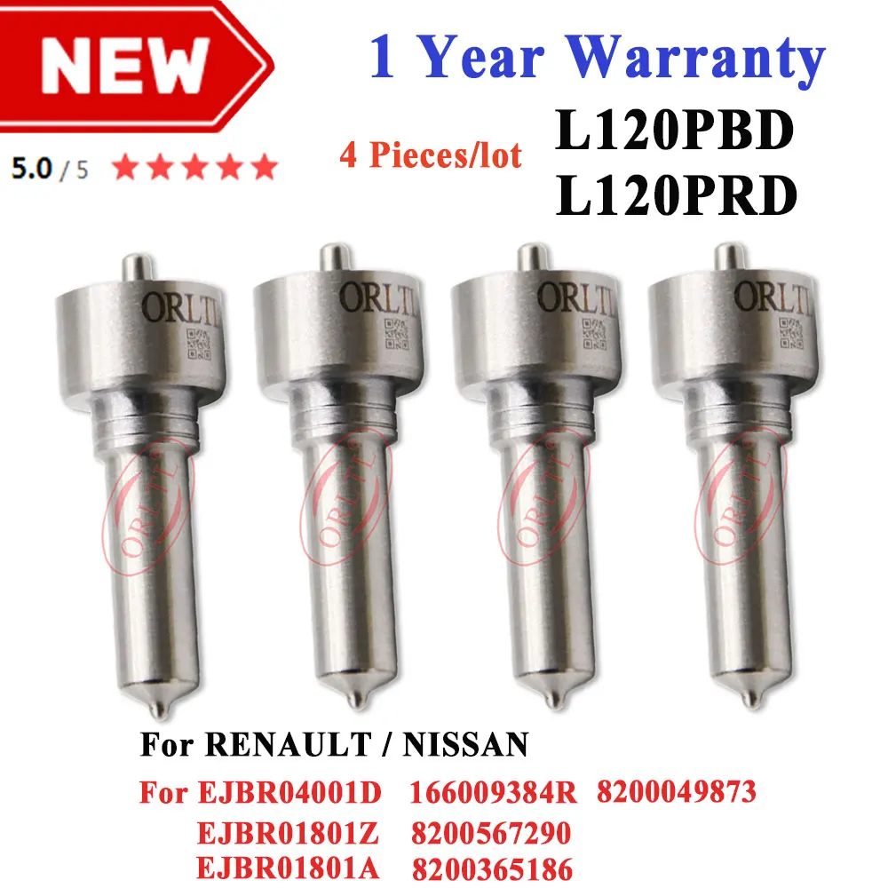 L120Pbd Ugello Common Rail L120Prd L120 Pbd Per Nissan Renault Muslimate Ejbr04001D Ejbr1801A Ejbr01801Z 8200365186 8200049873