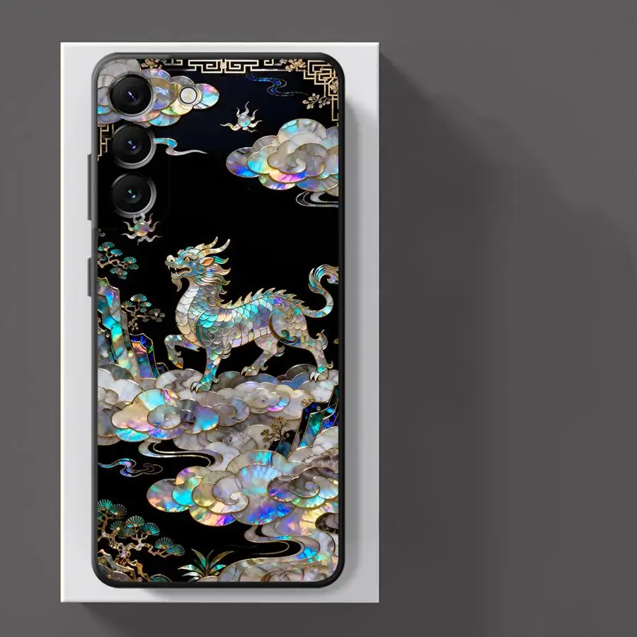 Mystic Clouds Dragon Tiger Phone Cover Case