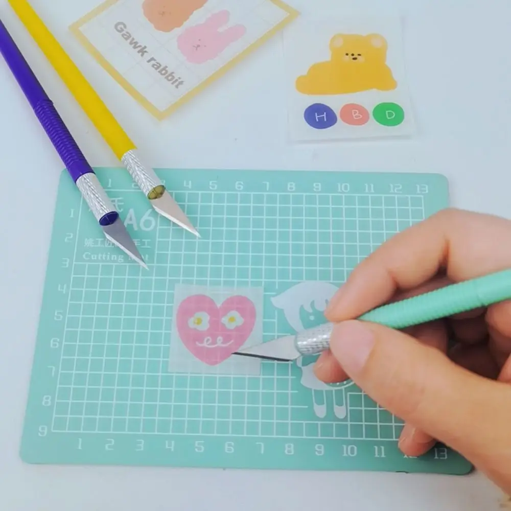 수제 미니 작업대 DIY 공예 바느질 수리 도구 패치워크 매트 조각판 종이 커팅 보드 A6 그리드형 커팅 매트