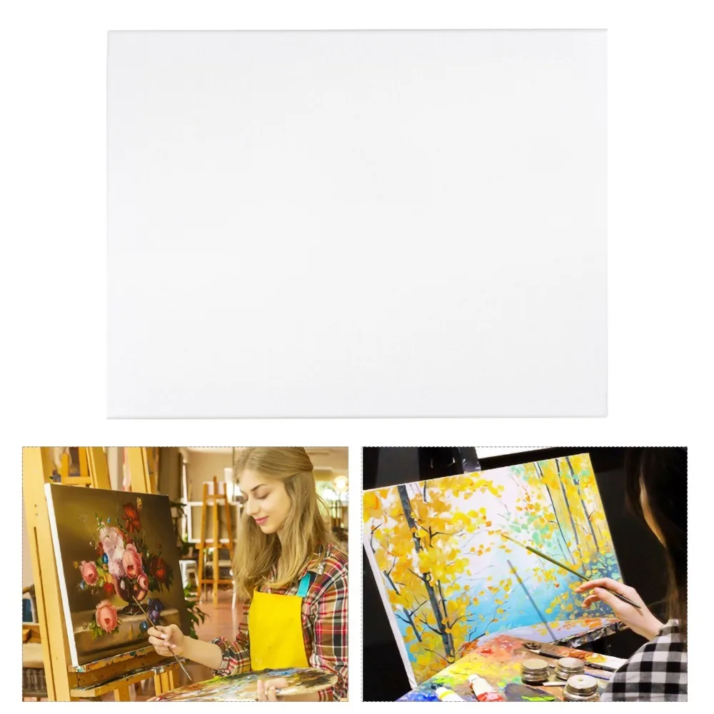 빈 캔버스 11.8x15.7인치 스트레치 캔버스 화이트 하이브리드 린넨 페인팅 캔버스 직사각형 캔버스 프레임 (아티스트용)