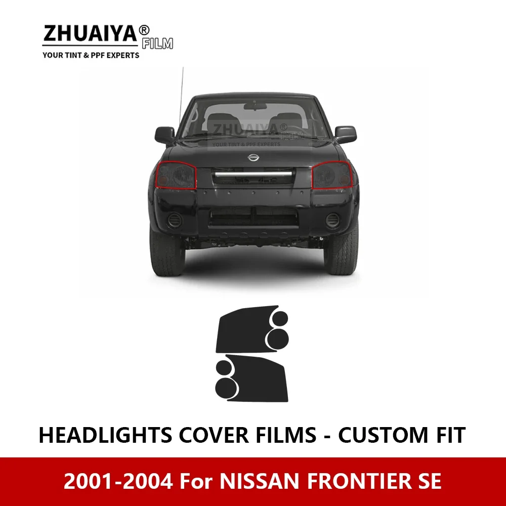 

For NISSAN FRONTIER SE 2001-2004 Car Exterior Headlight Anti-scratch PPF precut Protective film Repair film stickers Accessories