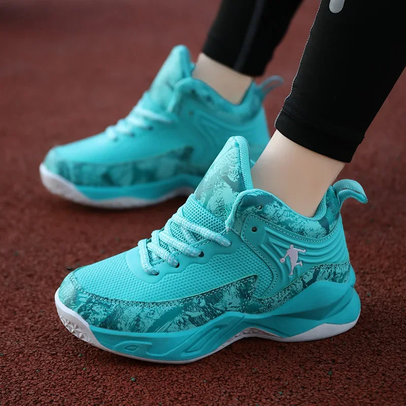 Fashion Boys Brand Basketball Shoes for Kids Sneakers Thick Bottpm Non-slip Children Sports Shoes Child Boy Basket Trainer Shoes