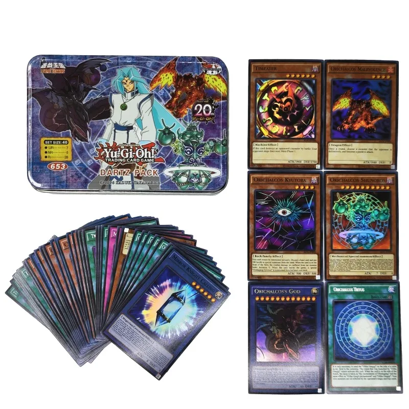 Yu Gi Oh Cards KAIBA PACK 3 Card Deck English TCG Holographic Golden White Dragon Duel Game Collection with Tin Box
