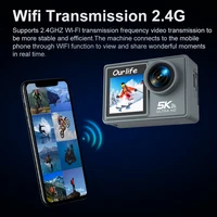 Ourlife MTR40 5K Action Camera 2.0" IPS Touch Screen 5X Zoom Action Cam WiFi EIS 170° 30M Waterproof Professional Sports Camera - Image 6