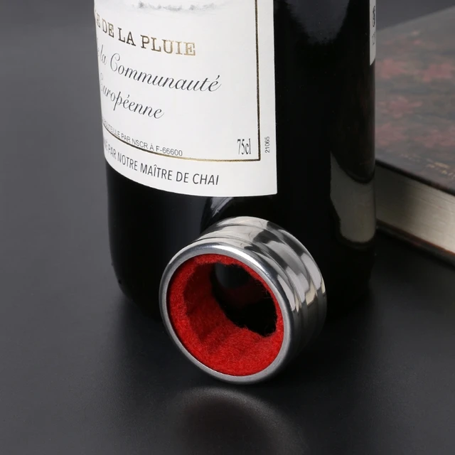 Anneau de chute acier inox anti-gouttes pour bouteille de vin