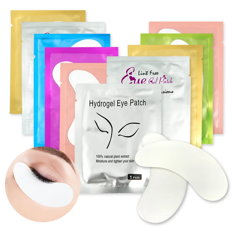 Eyelash Extension Patches 50 Pairs Makeup Gel Pad Under Eye Pads Stickers For Extension
