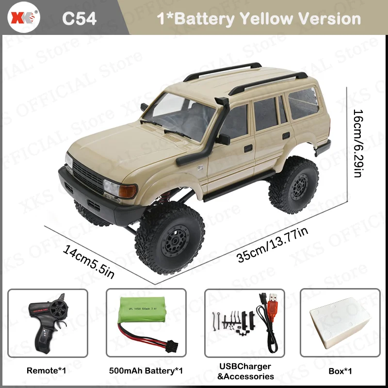 WPL C54 C54-1 1/16 RC Car Toyota LC80 Model 2.4G 4X4 Off