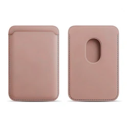 Magnetic Leather Wallet Case with Card Holder Feature (Rose Gold)