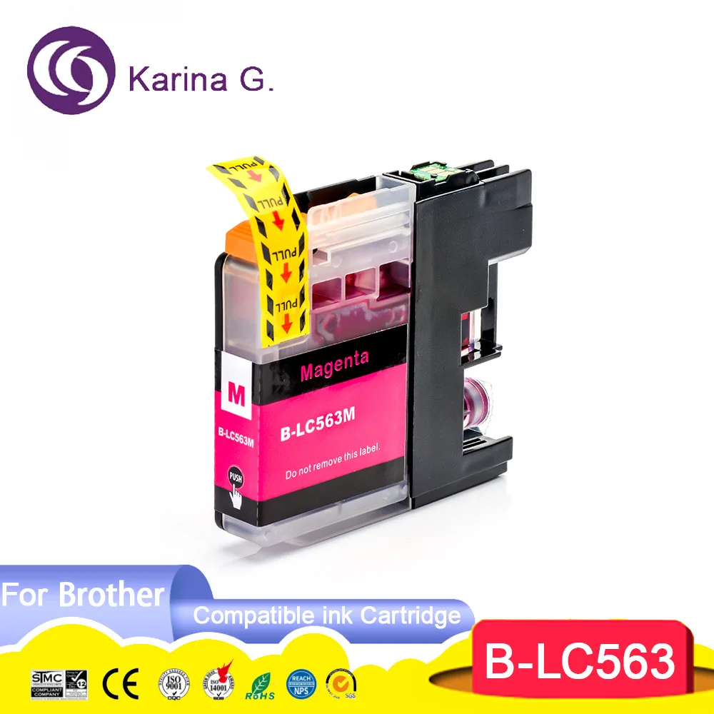 Compatible Ink Cartridge for LC563 LC563BK LC563C LC563M LC563Y Suit for MFC-J2