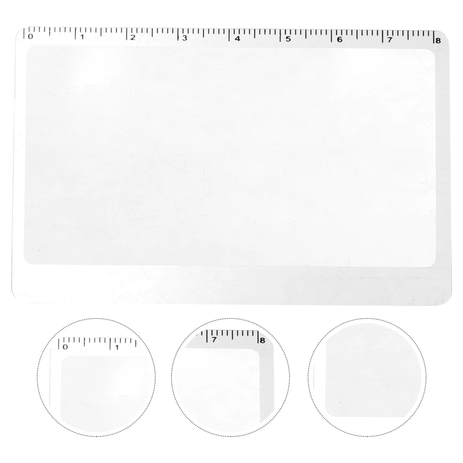 

10 Pcs Ultra-thin Business Card Magnifying Glass with Scale 10pcs Elderly Gifts Lens Reading Bookmark Magnifier Pvc Tool for
