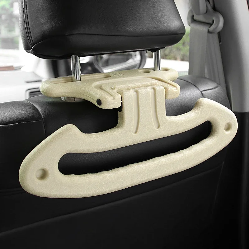 SEAMETAL Universal Car Coat Hanger Back Seat Headrest Coat Clothes Hangers Jackets Suits Holder Rack Car Interior Accessories