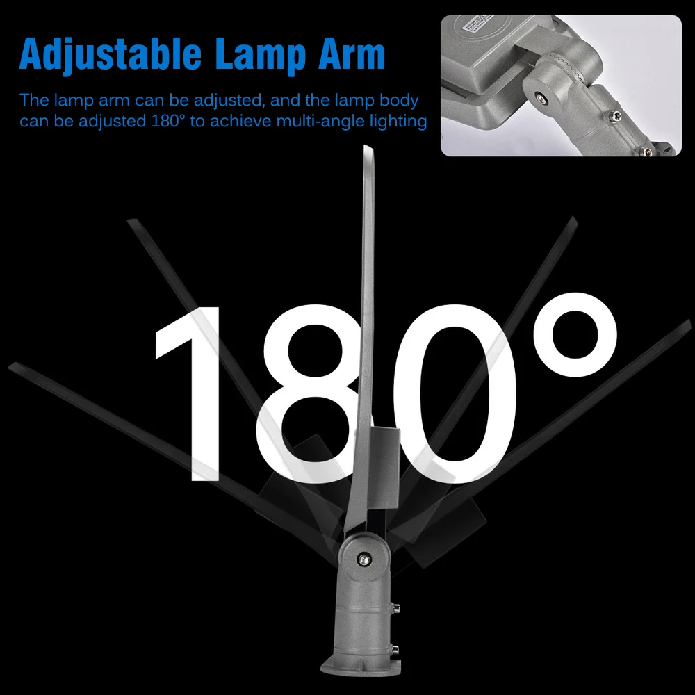 LED Street Lamp Super Bright LED Street Light 50W 100W 150W 200W IP66 Waterproof Outdoor Lighting Floodlight Spotlight Garden Road Lights