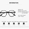 Oversized Ladies Reading Glasses Anti Blue Light Blocking Presbyopia Eyewear Clear Lens Finished Optical Spectacles Eyeglasses 6
