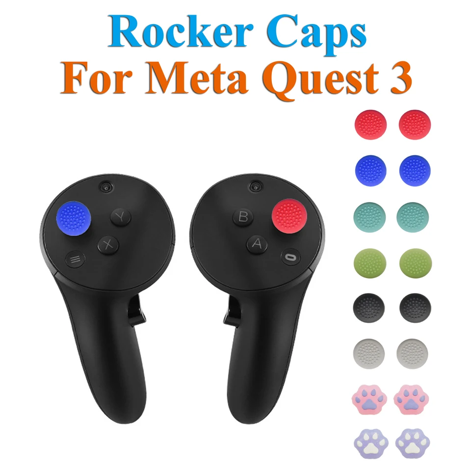 Meta Quest 3/3S用 サムスティックグリップスキン 滑り止めロッカー