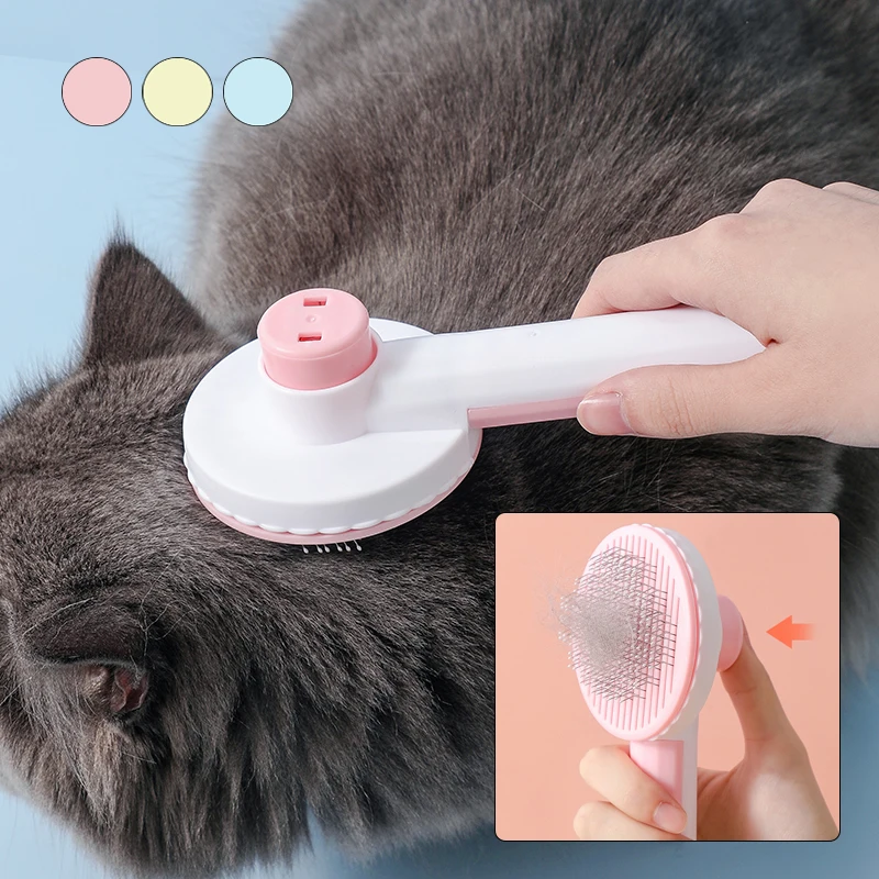 Self Cleaning Slicker Brush Cats Self Massage Brush Cat Pets Self