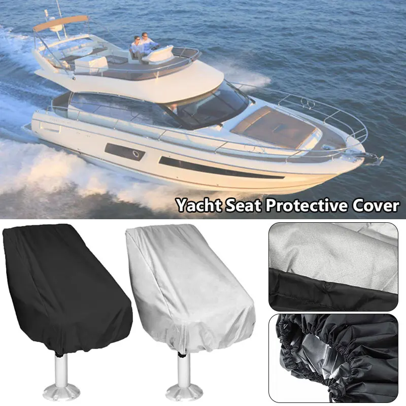 Waterproof Outdoor Foldable Boat Seat Cover Chair Sleeve Protective Cover Dust for Yacht Center Steering Seat Marine Seats