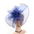 Bridal Organza Feather Fascinator Hat For Women Wedding Party Mesh Yarn Flower Headwear Kentucky Derby 7