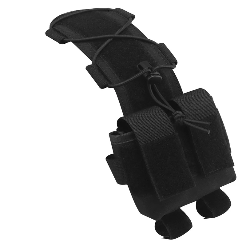 Tactical Helmet Pouch Tactical Helmet Pouch Battery Box Counterweight Pouch Remote Battery Helmet Accessory Storage Bag with Hook Loop for Fast