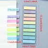 1000/2000 Sheets=5/10Packs of European Retro Colors,Fluorescent Colors,And American Retro Colors,PET Transparent Sticky Notes,In 3