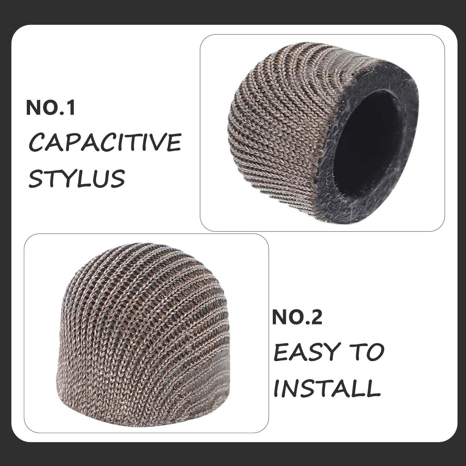 

10pcs Stylus Pen Tip 8mm Replacement Mesh Fiber Tip Capacitive Mesh Stylus