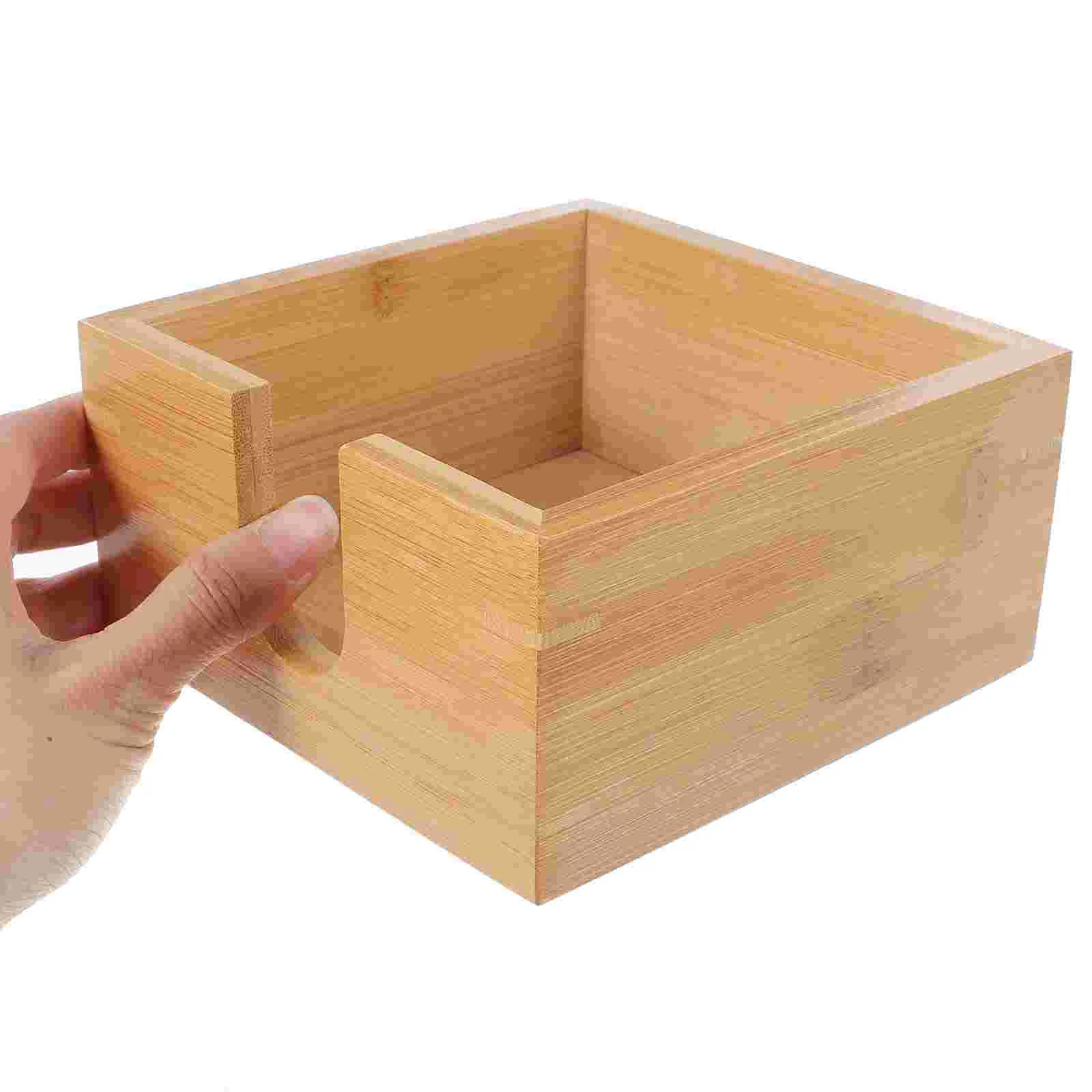 Bamboo Napkin Holder Lunch Napkin Holders Tables Decorative Napkin Tray Dining Table Kitchen Wooden Luncheon Napkin Holder 4