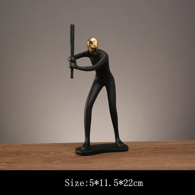 

Home Decor Fashion Art Resin Sculpture Room Decoration Statue Creative Desktop Crafts Sport Figure Ornaments