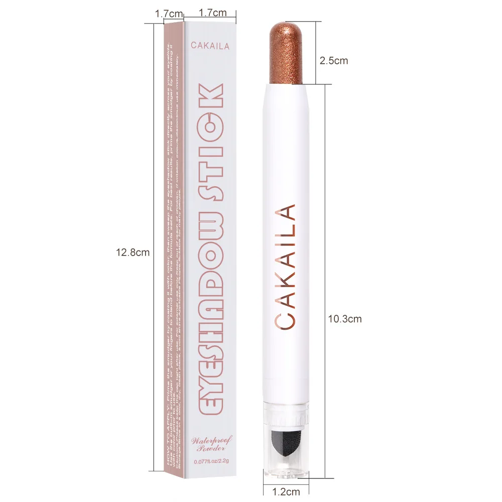 Eyeshadow Stick 12 Color Colorful Pearly Highlighter Swivel Waterproof