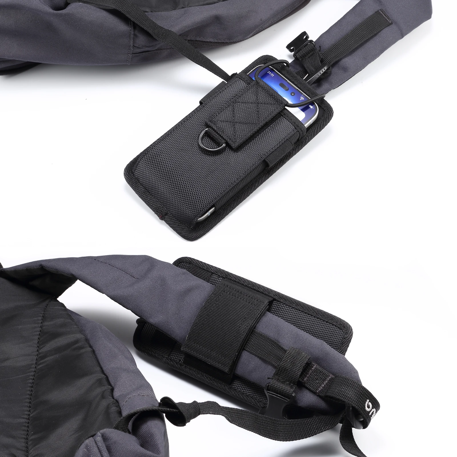 Universal Oxford Cloth Hanging Shoulder Strap Cell Phone Bag Pouch