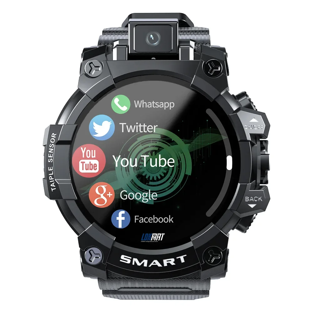 

Lokmat Android 4G Smart Watch Appllp6 Video Call WiFi Internet Download GPS Positioning