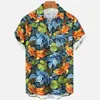 2024 Summer Men's Shirts Sea Animals Seahorse Fish 3d Loose Hawaiian Casual Short Sleeve Tops 6