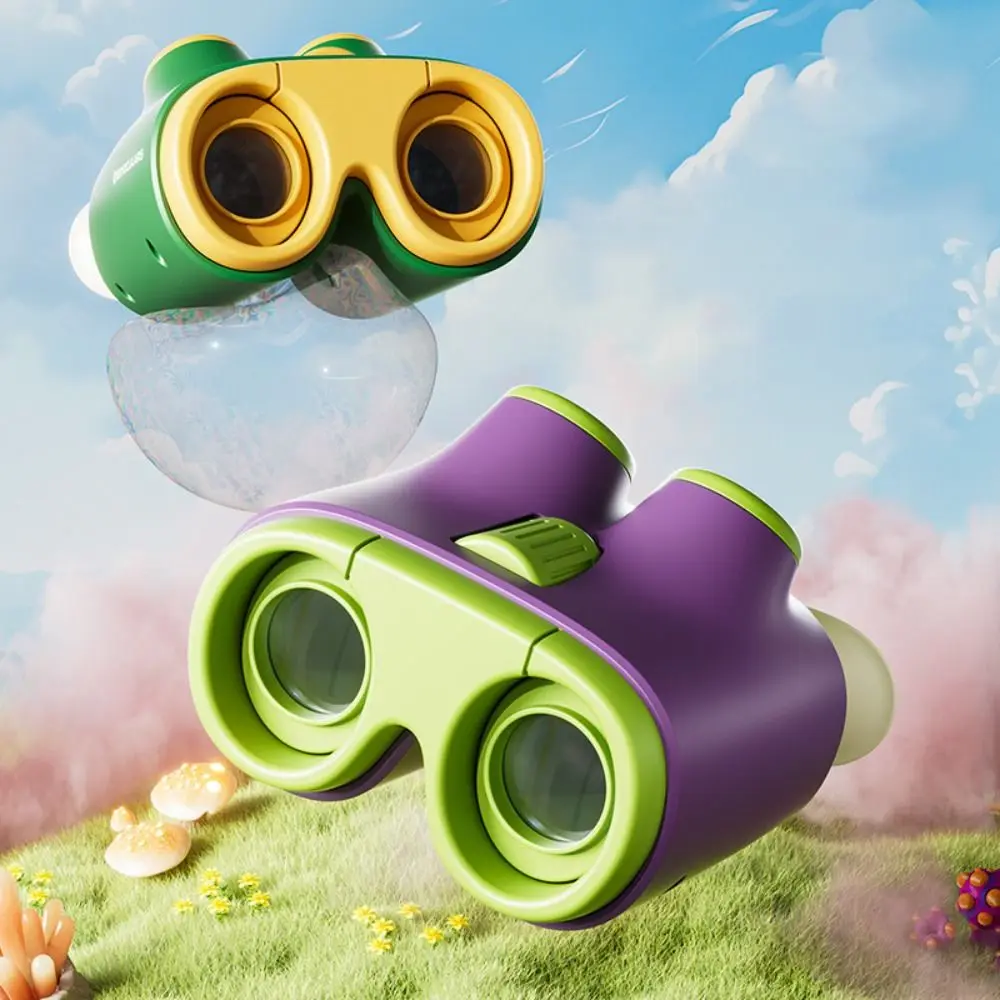 Plastic Children Binoculars Toy HD Magnifier Educational Toys Portable Magnification Toy Cartoon High Magnification