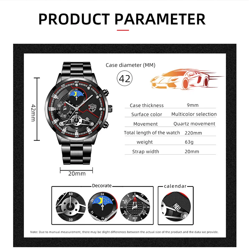 2022 Men Watch Top Luxury Brand Quartz Mens Watches Chronograph Gold Reloj Hombre Sport Wristwatch Man Relogio Masculino