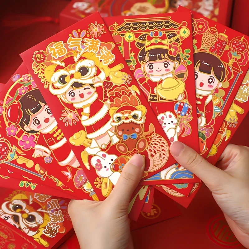 MOHAMM 23 PCS Gold Folie Chinese Frühling Festival Couplets Rote Umschläge  Set für Neue Jahr Dekorationen Segen Geschenk - AliExpress
