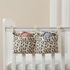 New Bedside Diaper Bag Cute Cartoon Baby Disposable Diaper Storage Bag Handbag Boys Girls Baby Crib Bottle Trolley Hanging Bag 3