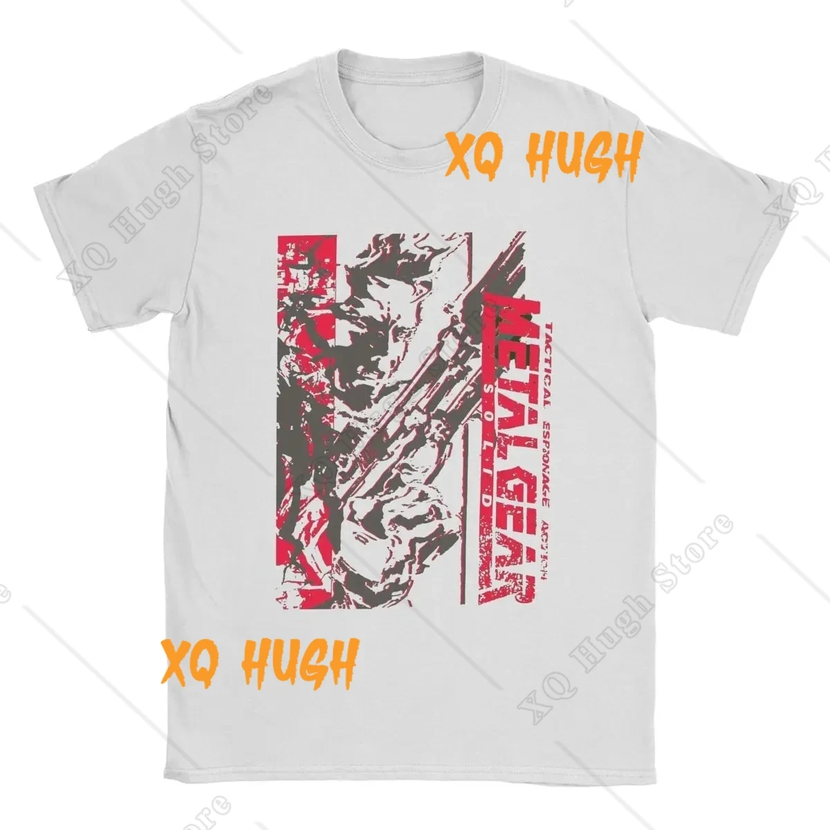 Men's Metal Gear Solid Graphic T-Shirt - Round Collar Cotton Short Sleeve Tee