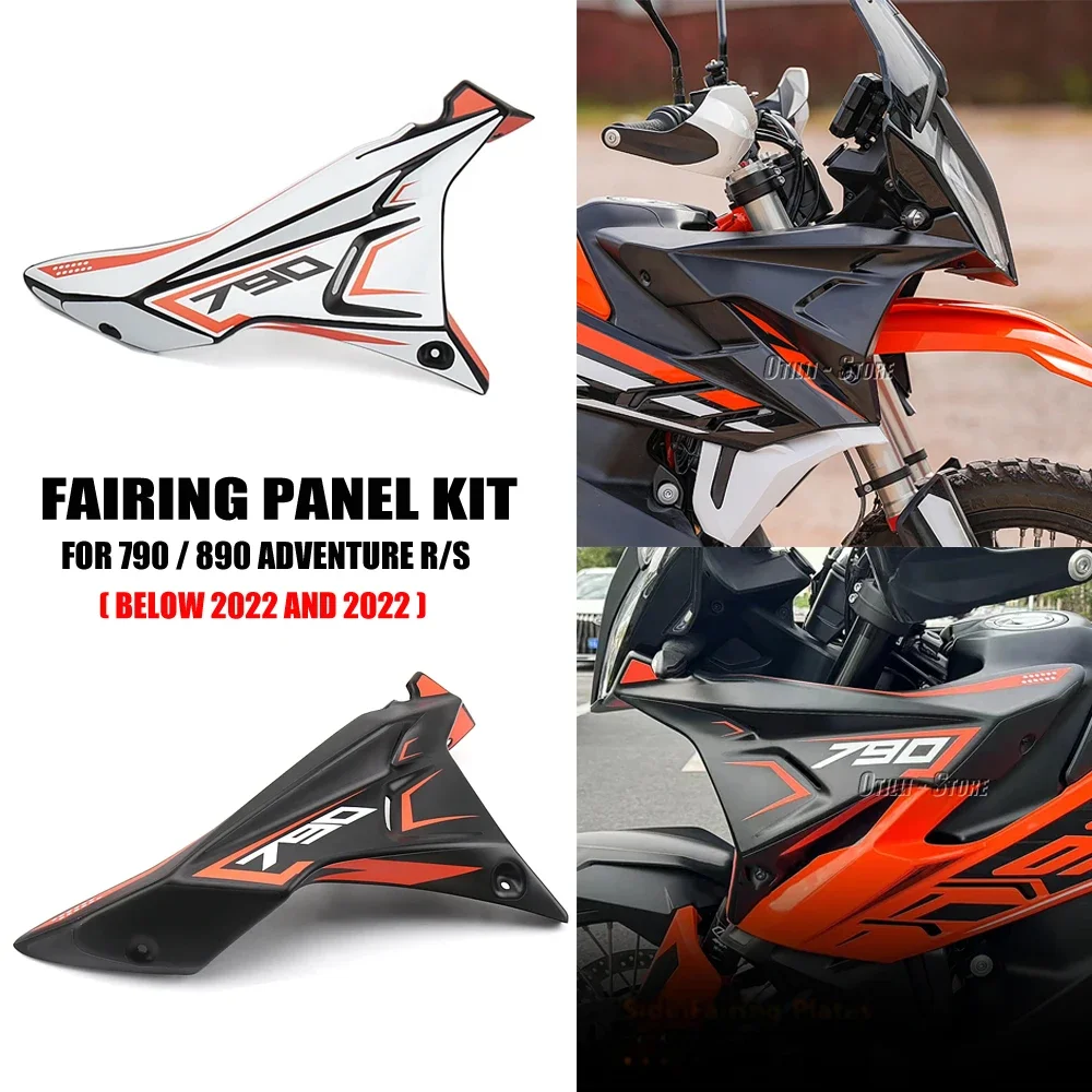 New Motorcycle Body Side Cover Telaio Anteriore Cowl Carenatura Pannello Aerodinamico Per 790 Adventure R Adv S 890 Adventure 2020 2021 2022