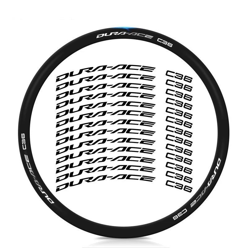 R9270DA C36 bike stickers 26PC/SET DIY Road Bike Wheel Set Sticker