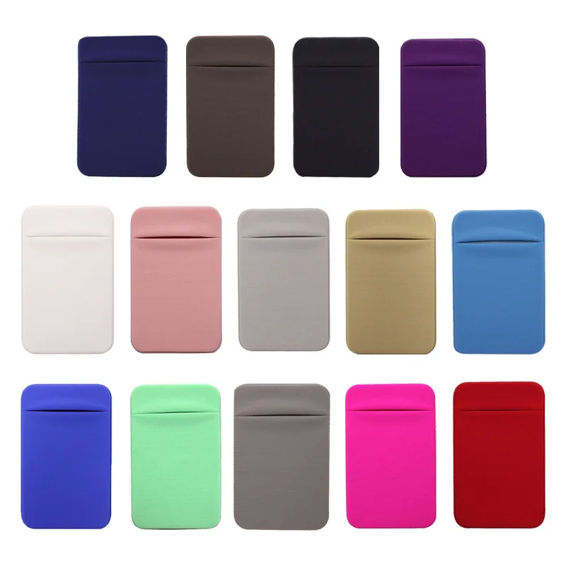 Mini Telefono Cellulare Adesivo Universale Posteriore Sottile Tasca Adesiva Porta Carte Di Credito Portafoglio Rimovibile Saldamente Stick Pratico