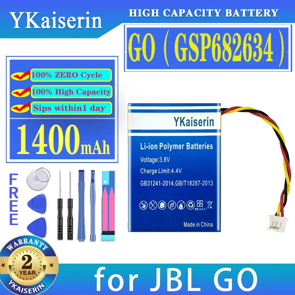 

YKaiserin Battery 1300mAh/1400mAh for JBL GO 3 GO3 Speaker Bateria