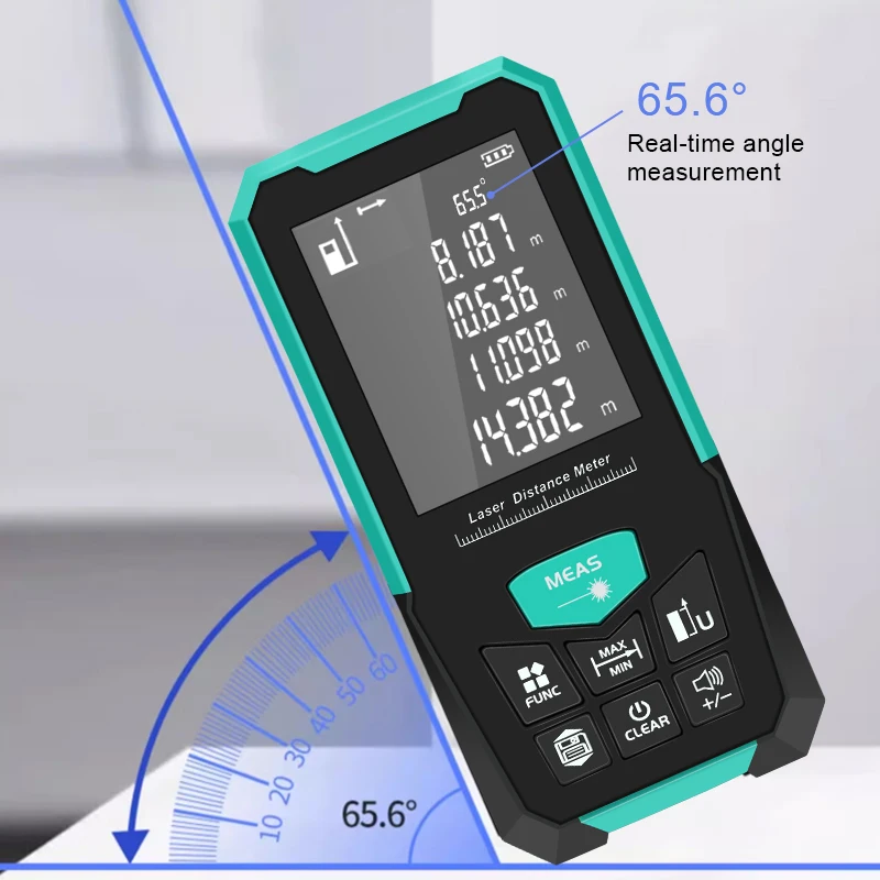 Laser Rangefinder 150M/200M Laser Tape Measure Distance Meter USB Charging