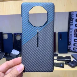 Ultra-Thin Carbon Fiber Glossy Phone Cover (Blue Mate 40 RS)