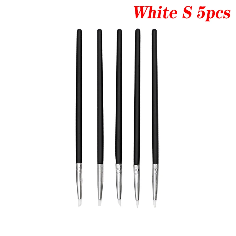 5Pcs Dental Resin Silicone Shaping Pen Brush Art Brush Dentistry Composite Cement Porcelain Teeth Shaping DIY Drawing Tool