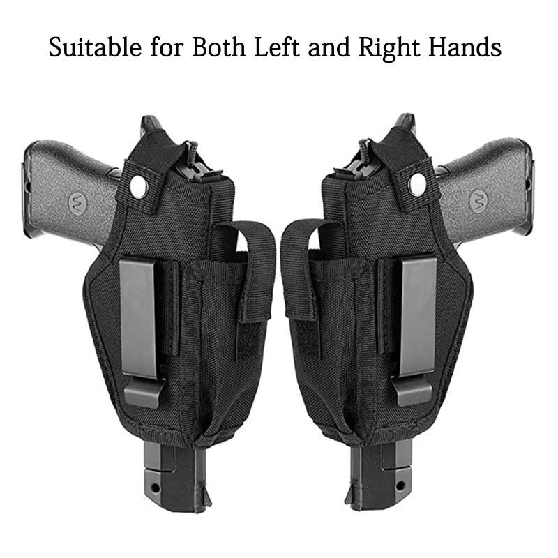 Tactical Gun Holster Bullet Clip Pouches Concealed Carry Holsters Belt Clip IWB OWB Airsoft Pistol Bag for All Size Handgun pistol holster gun holster gun bag gun accessories