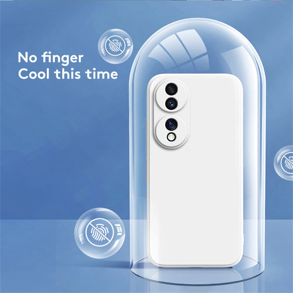 Sleek Silicone Camera Protection Phone Case - Classic Square Design