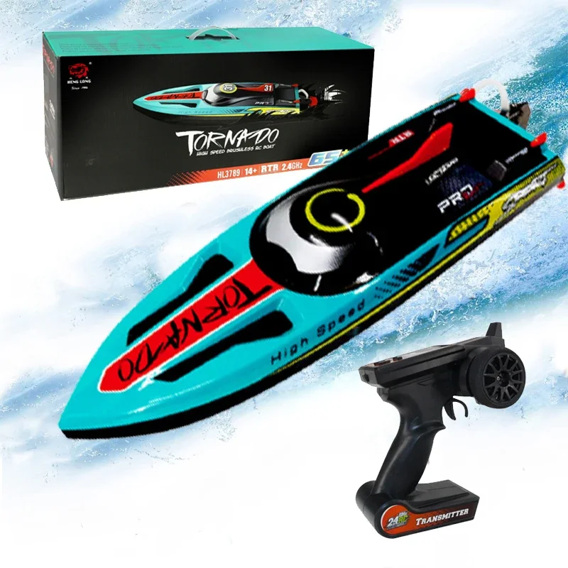 

Heng Long 2900KV Brushless Motor RC Boat 3789 Racing Boats for Pools and Lake 2.4Ghz Remote Control SpeedBoat Kids Toys Gifts